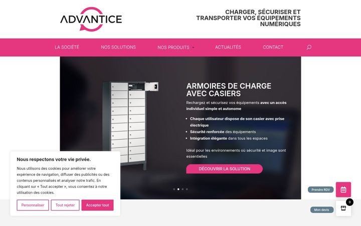 Screenshot di advantice.fr