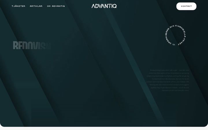 Screenshot di advantiq.se