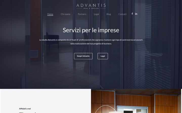 Screenshot of advantis.srl
