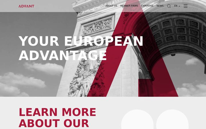 Screenshot of advantlaw.com