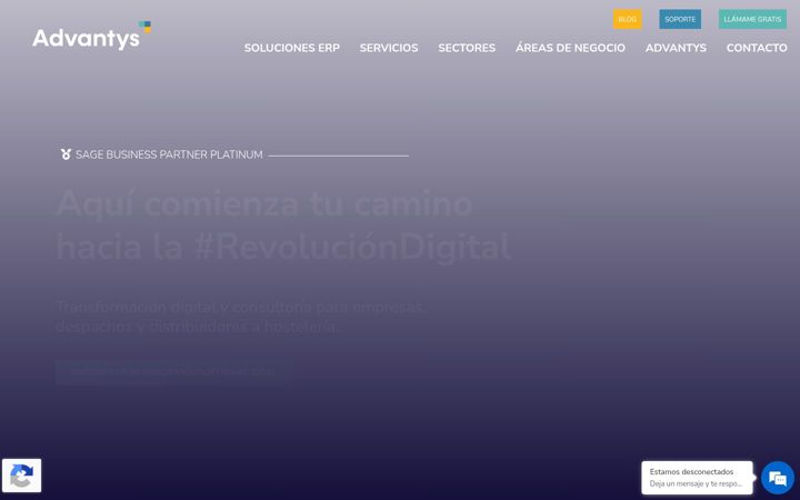 Screenshot of advantys.es