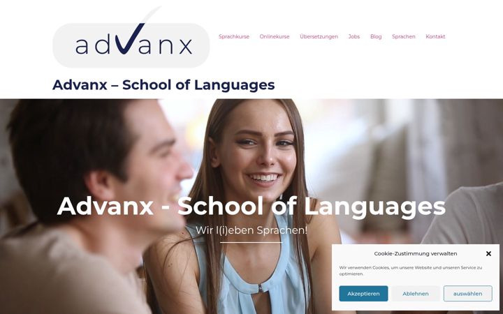 Ekrānuzņēmums no advanx.de