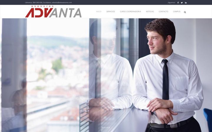 Screenshot of advasesores.com