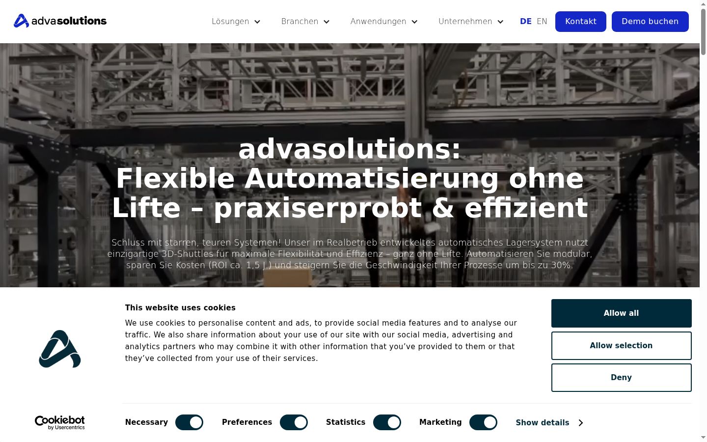 Capture d'écran de la bannière de consentement affichée avant toute interaction