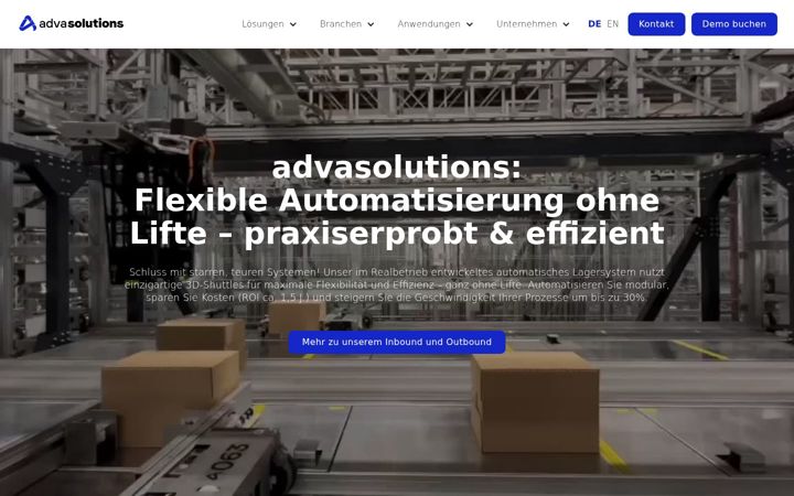Screenshot of advasolutions.com