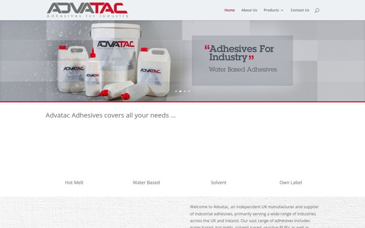 Screenshot of advatac.co.uk