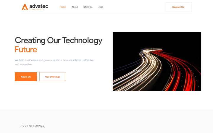Screenshot of advatecgroup.com
