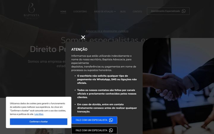 Screenshot ta' advbaptista.com