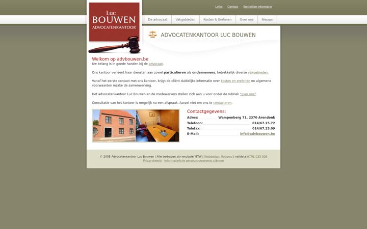 Screenshot of advbouwen.be