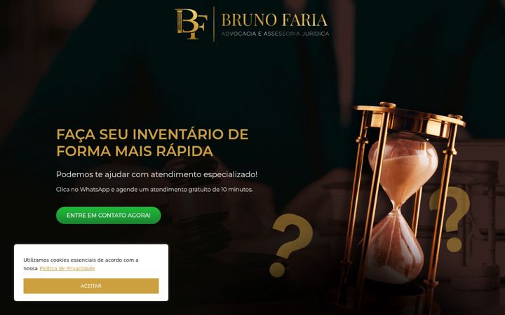 Snimka zaslona za advbrunofaria.com.br