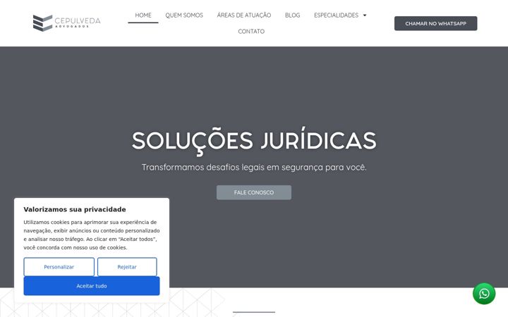 Snimka zaslona za advcepulveda.com.br
