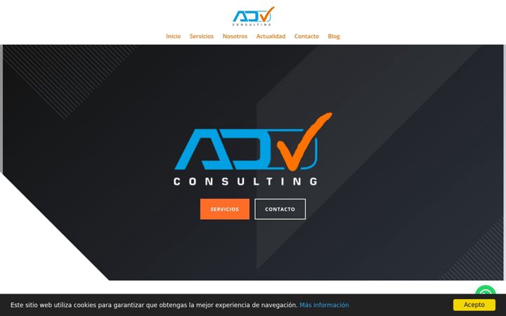 Snimka zaslona za advconsulting.es