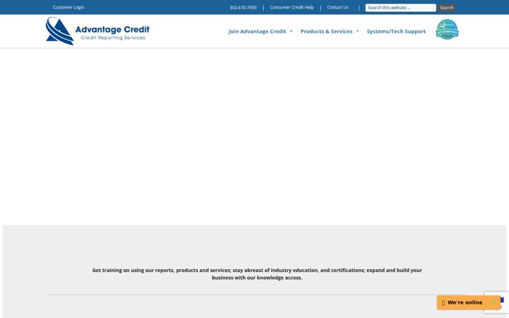 Screenshot of advcredit.com