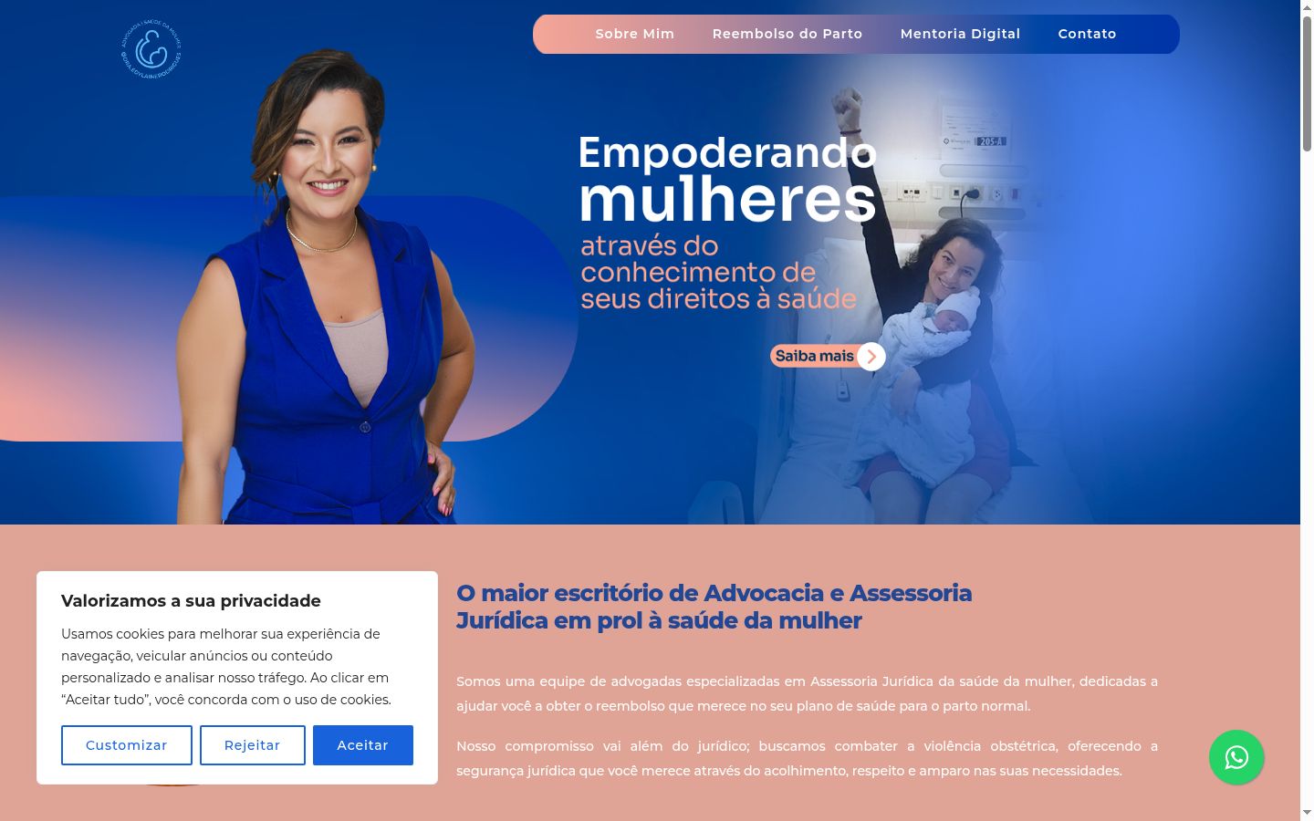 Capture d'écran de la bannière de consentement affichée avant toute interaction