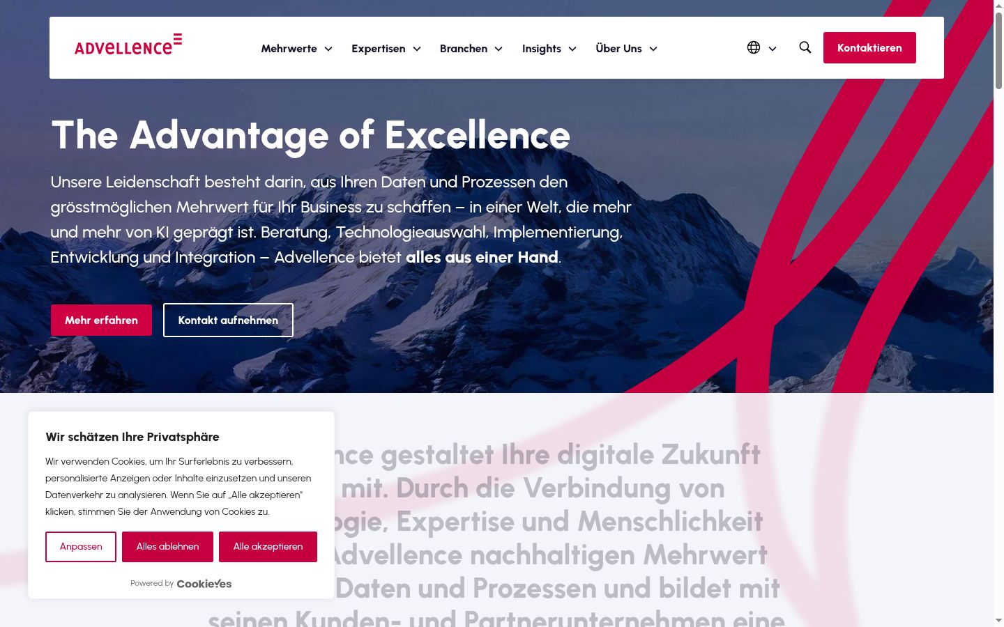 Screenshot van de toestemmingsbanner zoals getoond vóór enige interactie