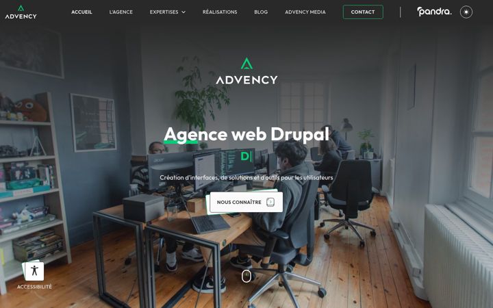 Screenshot of advency.fr