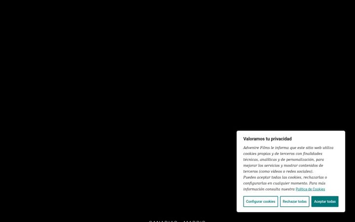 Screenshot of advenirefilms.com