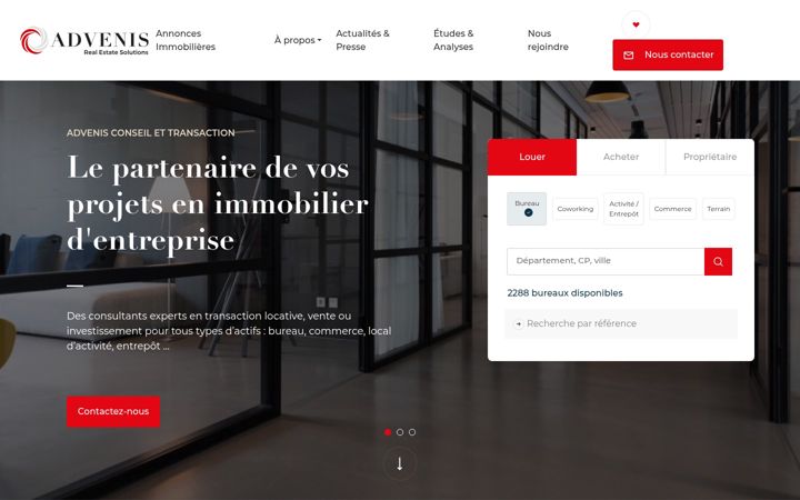 Screenshot του advenis-res.com