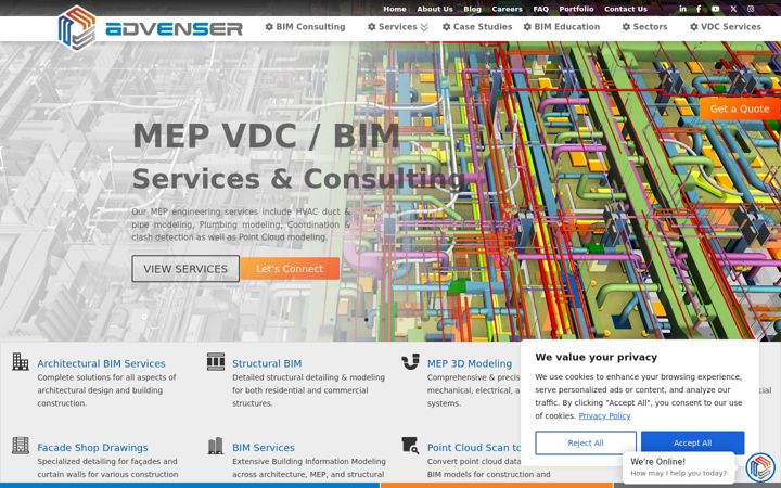 Screenshot of advenser.com