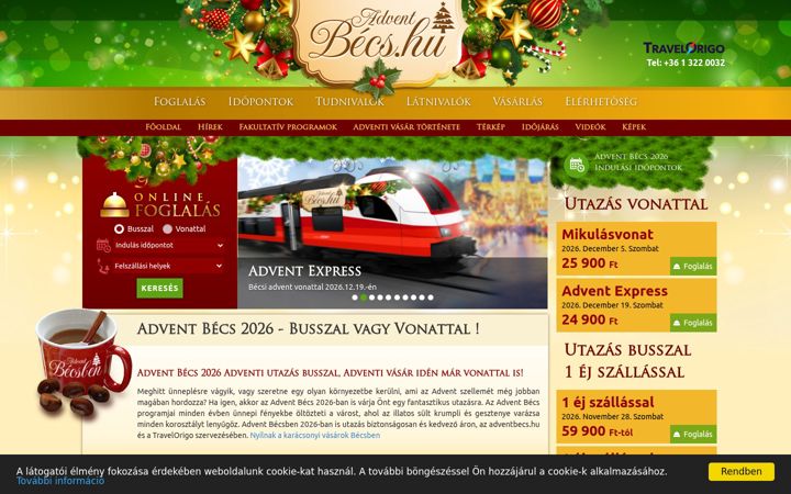 Screenshot of adventbecs.hu