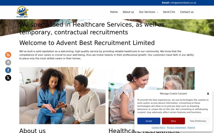 Screenshot of adventbest.co.uk