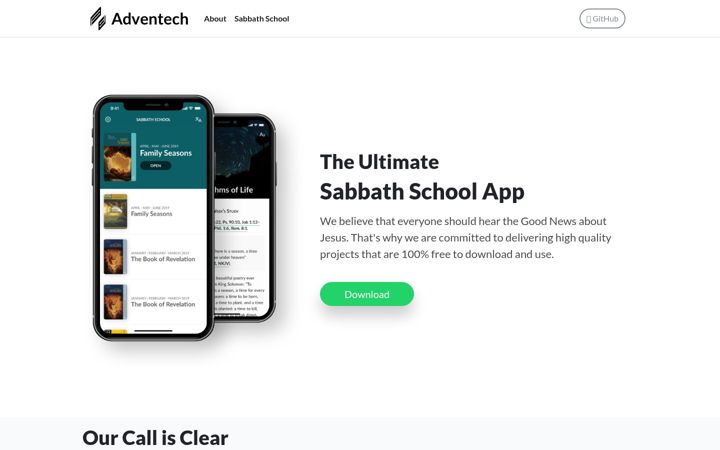 Screenshot of adventech.io