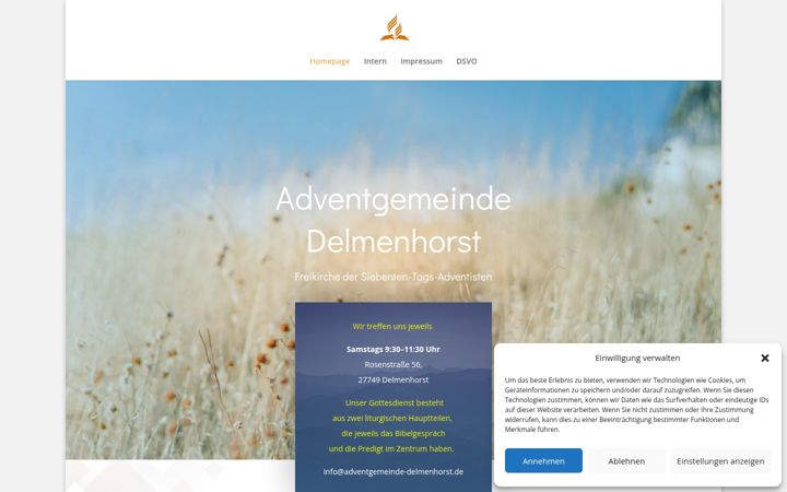 Screenshot von adventgemeinde-delmenhorst.de