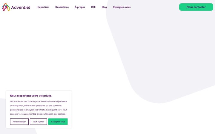 Screenshot of adventiel.fr