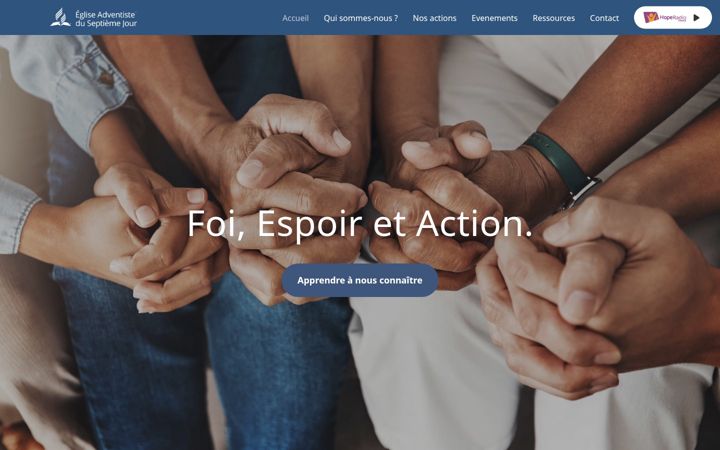 Screenshot of adventiste.org