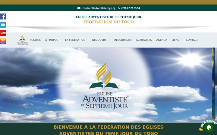Screenshot of adventiste.tg