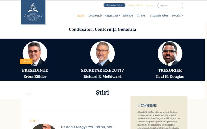Screenshot of adventistoltenia.ro