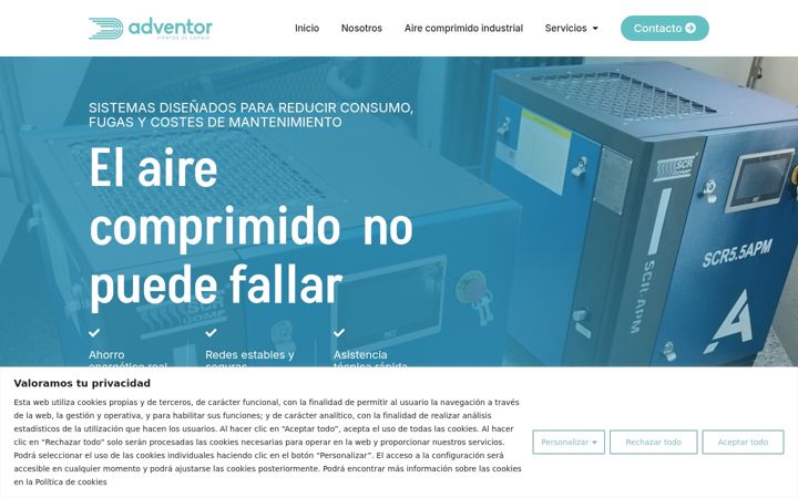 Zrzut ekranu adventor.es