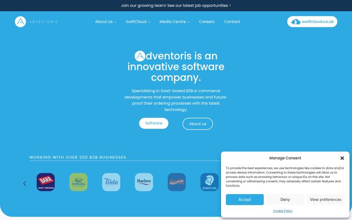Screenshot of adventoris.com