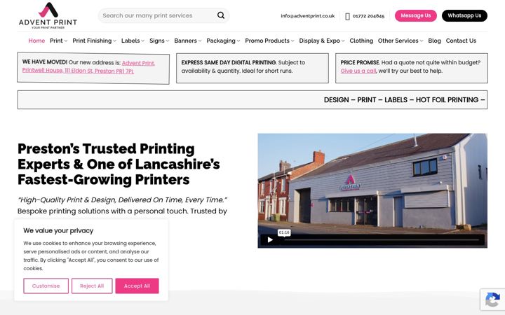 Képernyőkép: adventprint.co.uk