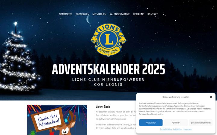 Képernyőkép: adventskalender-nienburg.de