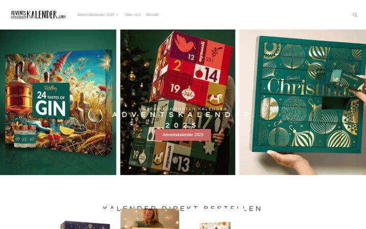 Screenshot of adventskalender.gmbh
