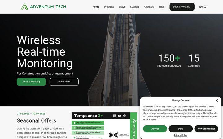 Képernyőkép: adventumtech.co.uk