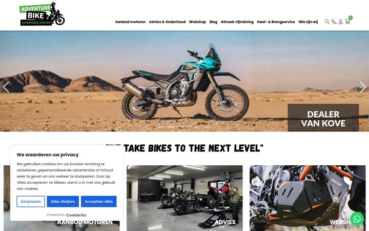 Ekrānuzņēmums no adventure-bike.nl