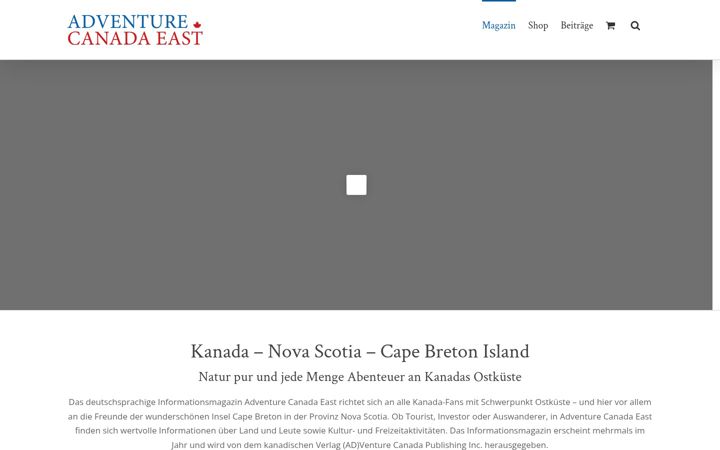 Skærmbillede af adventure-canada-east.com