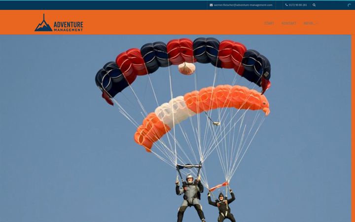 Screenshot of adventure-management.com