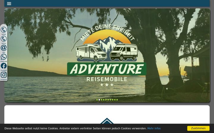 Screenshot of adventure-reisemobile.de