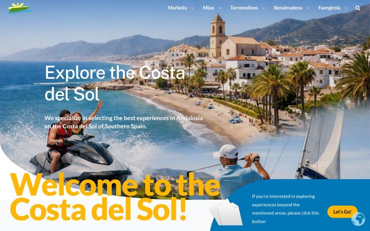 Skærmbillede af adventure-spain.com