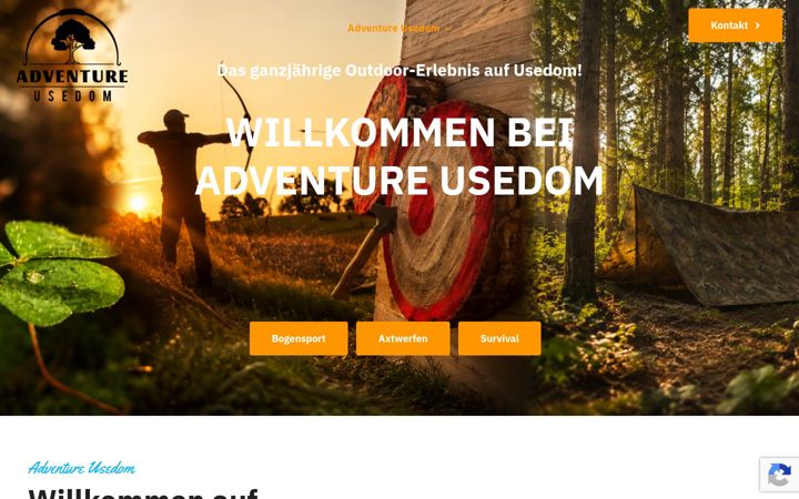 Skjermbilde av adventure-usedom.de