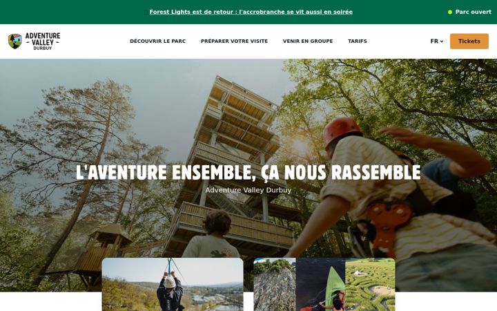 Screenshot of adventure-valley.be
