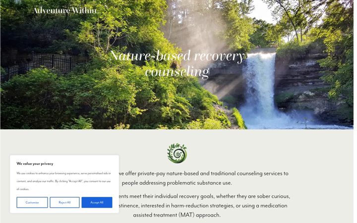 Screenshot of adventure-within.co