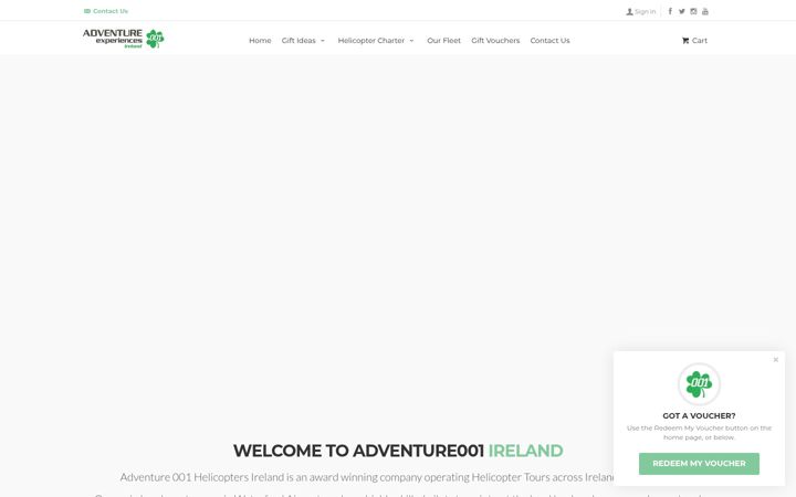 Skjámynd af adventure001.ie