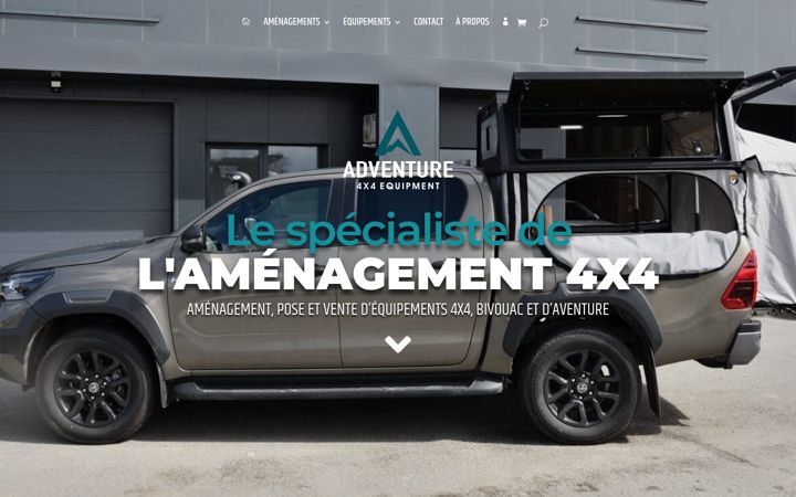 Skærmbillede af adventure4x4equipment.com