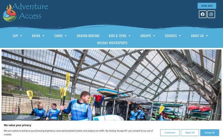 Screenshot of adventureaccess.co.uk