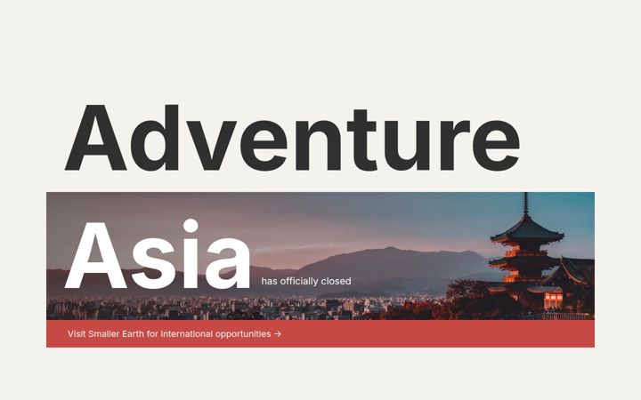 Screenshot of adventureasia.com