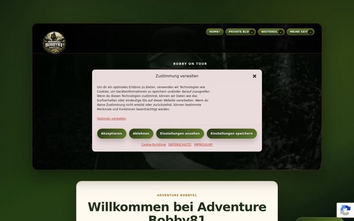 Captura de ecrã de adventurebobby81.de